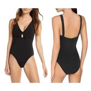 Robin Piccone Ava Plunge Underwire One-Piece Swimsuit